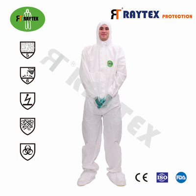 Type 5/6 Disposable Microporous Medical Coverall with SMS Back Design breathable confortable soft