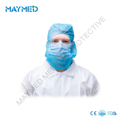 PP Non Woven Disposable Hood With Face Mask 3 Ply for Ninja hood and face mask anti duty
