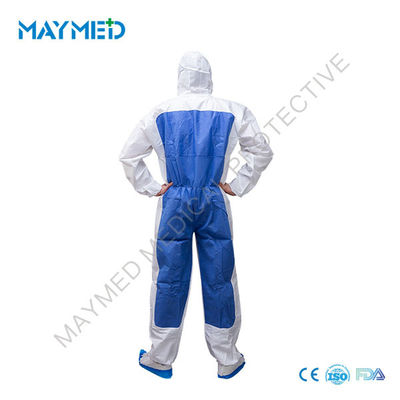 S-5XL Disposable Nonwoven Microporous Protective Coverall  microporous overalls with SMS back design