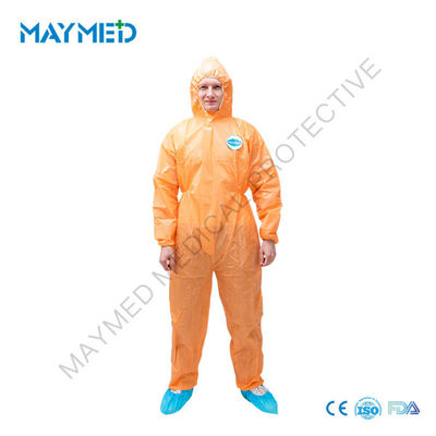 ISO13485 Zipper Front Opening Disposable Microporous Coverall