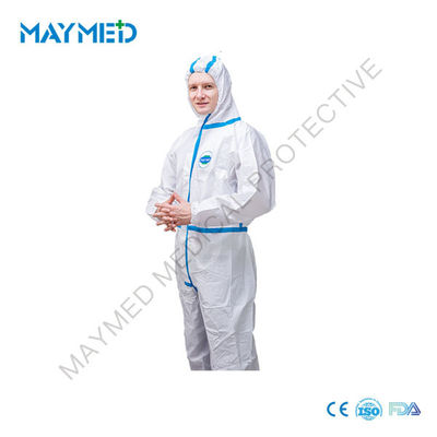 Type 4 5 6 65gsm Microporous Chemicals Resistance Coverall