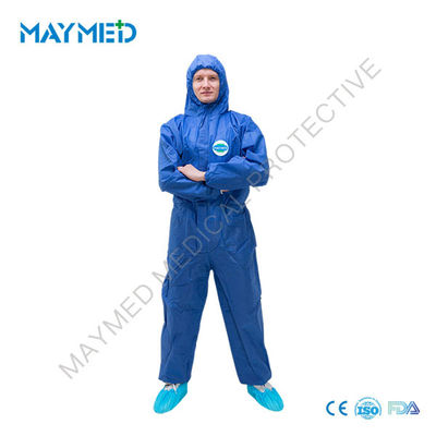 55gsm Type 5 6 SMS Disposable Protective Coverall For General Protection