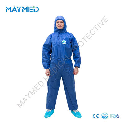 55gsm Type 5 6 SMS Disposable Protective Coverall For General Protection