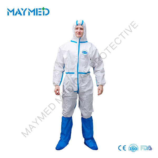 Anti Virus Type 4B 5B 6B Medical Microporous Disposable Medical Coveralls